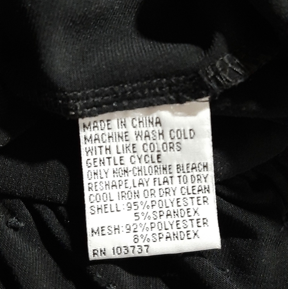 Classic Plus Size Black Dress See Through Top & Sleeves Accent at Waist Size 20? - Picture 7 of 7